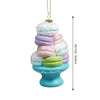 Glitter Macaroons Stacked With Shimmer Christmas Tree Ornament