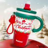 Merry Christmas Stainless Steel Water And Coffee Tumbler | 600Ml With Free Cleaning Brush