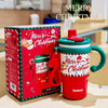 Merry Christmas Stainless Steel Water And Coffee Tumbler | 600Ml With Free Cleaning Brush