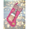 Pink Beard Gnome Christmas Stocking | 16 Inches