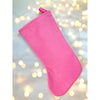 White Beard Pink Gnome Christmas Stocking | 16 Inches