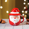 Pointed Hat Santa Ceramic Hot Chocolate And Coffee Christmas Mug