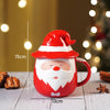 Pointed Hat Santa Ceramic Hot Chocolate And Coffee Christmas Mug