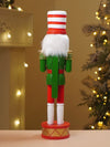 15 Inches Red & White Stripes Hat Drummer Nutcracker Christmas Table Décor