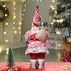 Red & White Snowflakes Santa | 12 Inches