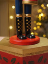 13 Inches Musical Red Wooden Drummer Nutcracker, Christmas Table Décor