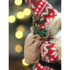 Red & Olive Snowflakes Santa | 12 Inches