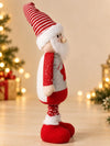 37 Inches Red & Silver Santa Extendable Legs, Christmas Softtoy , Gift & Home Décor