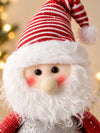 37 Inches Red & Silver Santa Extendable Legs, Christmas Softtoy , Gift & Home Décor