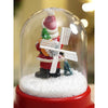 Lucky Sack & Bell Santa | Musical Snow Globe Dome