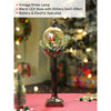 Green Sack Santa Globe Lamp Style | Glitter Water With Lights