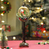 Green Sack Santa Globe Lamp Style | Glitter Water With Lights