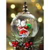 Green Sack Santa Globe Lamp Style | Glitter Water With Lights