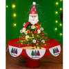 2.5Ft. Santa Topper Tree Themed Snowfall Effect With Light & Music Umbrella Styled Christmas Home Decor