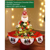 2.5Ft. Santa Topper Tree Themed Snowfall Effect With Light & Music Umbrella Styled Christmas Home Decor
