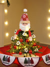 2.5Ft. Santa Topper Tree Themed Snowfall Effect With Light & Music Umbrella Styled Christmas Home Decor