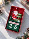 Santa Claus Wooden Block Calendar Christmas Table Décor