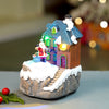 Santa House Figurine Rotating, Musical & Lit Christmas