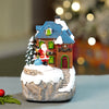 Santa House Figurine Rotating, Musical & Lit Christmas