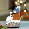 Santa House Figurine Rotating, Musical & Lit Christmas