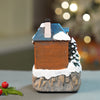 Santa House Figurine Rotating, Musical & Lit Christmas