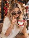 Santa with Star Ceramic Hot Chocolate and Coffee Christmas Mug