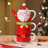 Santa Themed 3Pcs Teapot And Hot Chocolate & Coffee Christmas Mugs Set