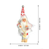 Snowflakes Skiing Santa Claus Self Standing Christmas Decor & Tree Ornament