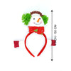 3D Snowman Hairband And Snowman Wrist Band Combo