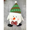 Fluffy Snowman Christmas Themed Pillow