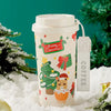 Christmas Tree & Bear Cupcake, Xmas Themed Stainless Steel Coffee/Water Tumbler Bottle | 500Ml With Free Cleaning Brush