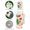 Christmas Tree & Bear Cupcake, Xmas Themed Stainless Steel Coffee/Water Tumbler Bottle | 500Ml With Free Cleaning Brush