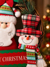 14 Inches Trio Santa, Reindeer & Snowman Wreath for Wall & Door hanging Home Décor