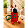 Reindeer Design, Two Lid Series with Plush Cover, Stainless Steel Water Bottle & Hot thermos flask for Kids and Toddlers, 600ml