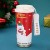 White Puppy, Christmas Themed, Xmas Stainless Steel Coffee/Water Tumbler Bottle | 500Ml With Free Cleaning Brush