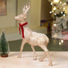 White Sequence Gold Reindeer | 15 Inches