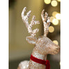 White Sequence Gold Reindeer | 15 Inches