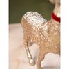 White Sequence Gold Reindeer | 15 Inches