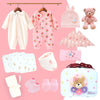 18 Pcs Baby Pink Teddy Birthday Gift Hamper Set With Travelling Suitcase