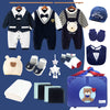 19 Pcs Royal Blue Bow Teddy Birthday Gift Hamper Set With Travelling Suitcase