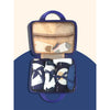 19 Pcs Royal Blue Bow Teddy Birthday Gift Hamper Set With Travelling Suitcase
