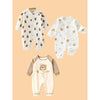 20 Pcs Chubby Cream Teddy Face Birthday Gift Hamper Set With Travelling Suitcase