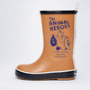 Mr.Bear Brown, Flexible Rubber Rain Gumboots for Toddlers & Kids