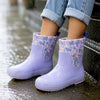 Ms. Lavendar Taylor, flexible Rubber Rain Gumboots for Toddlers & Kids