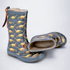 Mr.Rex Rockwood, flexible Rubber Rain Gumboots for Toddlers & Kids