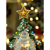 Gold & Green Tree With Musical Glitter Water Lights