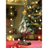 Gold & Green Tree With Musical Glitter Water Lights