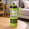 Green Black 4 in 1 Water Bottle , infuser & mini snack box | 1000ml