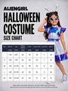 Holographic Alien Girl, Kids Halloween Costume Fancy Dress Up