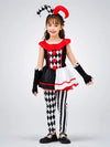 Black & White checkered Joker Jester ,Kids Halloween Costume Dress Up